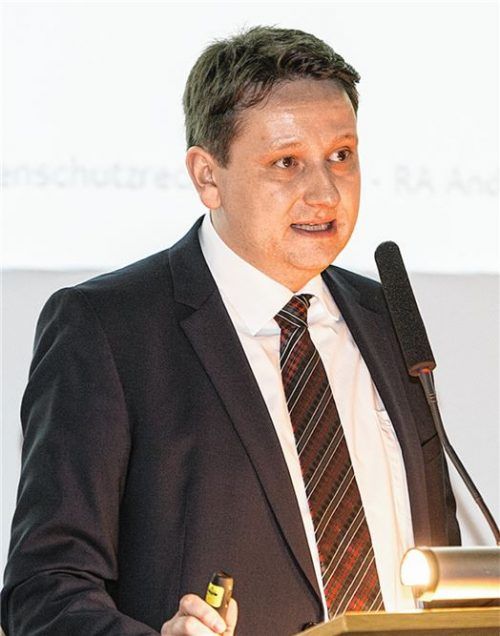 Experte für IT-Sicherheit und Datenschutz: Rechtsanwalt Andreas Nörr aus Rosenheim. Er informierte als einer der Referenten die Unternehmer. Fotos eff