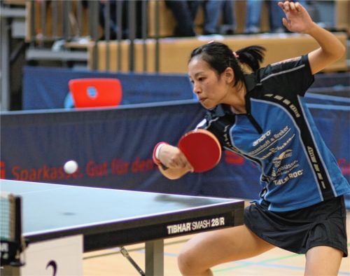 Kolbermoors Damen treffen unter anderem mit der Chinesin Qi Shi auf eine Gegnerin, die nicht zu unterschätzen ist. Foto  Erlich