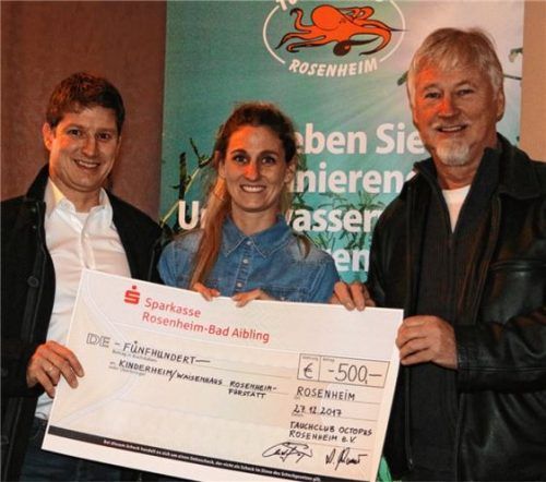 Tauchclub spendet 500 Euro an Kinderheim