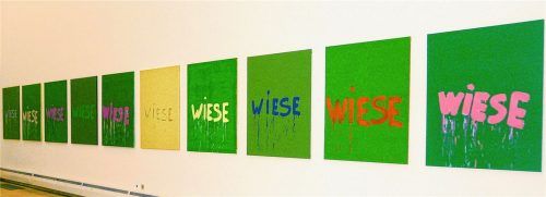 Zehnmal „Wiese“ von Andreas Pytlik, Öl auf Leinwand. Foto  jacobi