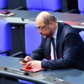 Abgeordneter Schulz – einsam in Reihe 3
