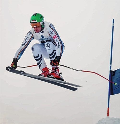 Christoph Brence vom SV Bruckmühl wurde in Garmisch deutscher Abfahrtsmeister der Junioren U21. Foto  INNGAU