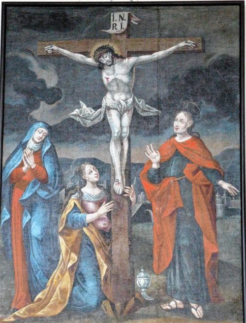 Das Fastentuch von Schönberg, das bis Herbst 2017 in Babensham hing.Fotos steffan