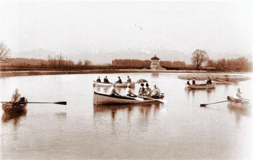 Das März-Blatt des Kalenders zeigt die „See-Anlage“ des Verschönerungsvereins um das Jahr 1892. Foto stadtarchiv