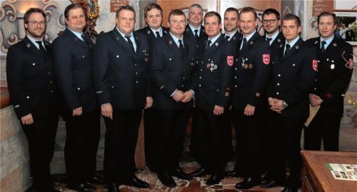 Der neue Vorstand der Feuerwehr Westerndorf St. Peter. Foto re