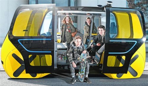 Der SEDRIC School Bus die jüngste Variante eines Mobilitätskonzepts als ideales Transportmittel für Kinder und Jugendliche. Foto  Volkswagen