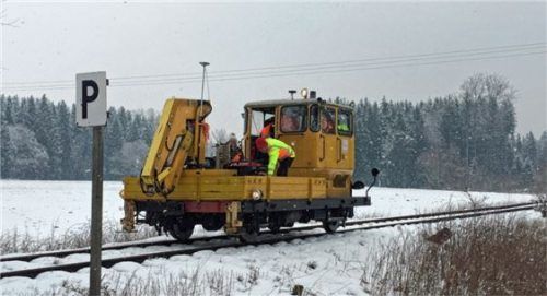 Die Bahnstrecke zwischen Bad Endorf und Obing wird auch zu Forschungszwecken genutzt. Foto re