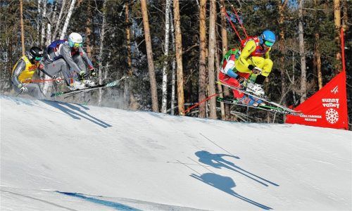 Im kleinen Finale zweimal vorne: Paul Eckert im russischen Sunny Valley.Foto Gepa