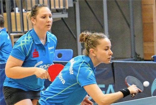 Katharina Michajlova (Vordergrund) und Svetlana Ganinia blieben diesmal unter ihren Möglichkeiten. Foto  Erlich