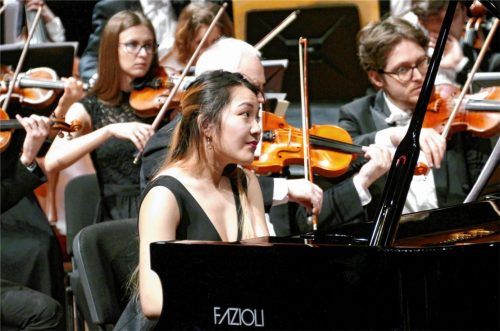 Mélodie Zhao spielte in Erl mit Hingabe und Konzentration. Foto janka