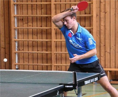 Stephan Kecht konnte zwar im Doppel und später im Einzel punkten, aber Kolbermoors Niederlage nicht verhindern. Foto Erlich