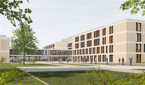 Den Eingangsbereich wollen sich kbo-Inn-Salzach-Klinikum und Romed-Klinikum teilen. Foto  khe