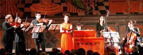 Gelungener Auftakt der Konzertreihe mit Concerto München. Marie-Sophie Pollak (Mitte) überzeugte mit südlich-hellem Sopran. Foto Janka