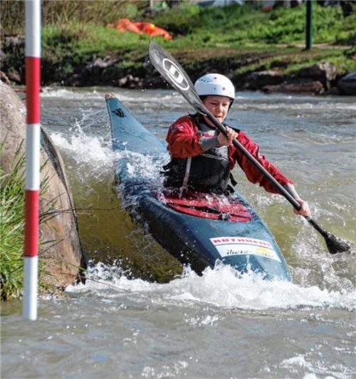 Jonathan Arnu, mit acht Jahren jüngster Starter des KKR, auf dem Weg zu Platz zwei. Foto Arnu