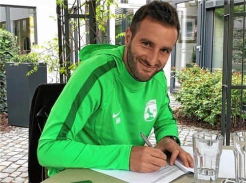 Maximilian Nicu unterschrieb Ende April 2018 seinen Vertrag und kehrte als Trainer zu seinem Heimatverein TuS Prien zurück. Foto re