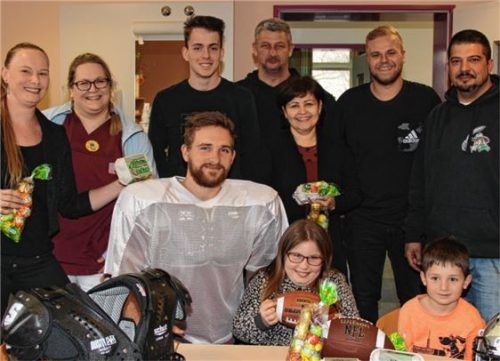 Rebels zu Besuch in Kindertagesklinik