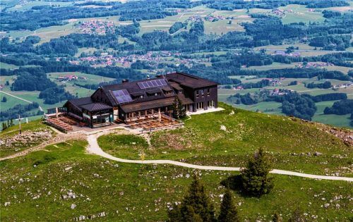 Die Hochrieshütte aus der Vogelperspektive.Foto Nitzsche
