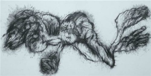 Bleistiftzeichung von Rudi Wach. re