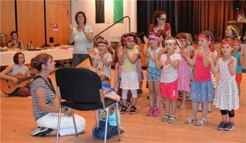 Die Kinder waren mit viel Freude bei der Sache.