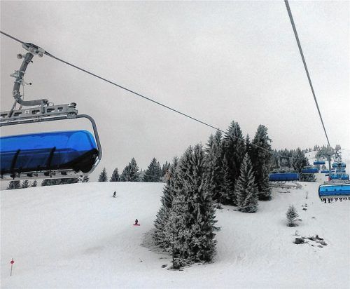 Die neue Achter-Sesselbahn am Sudelfeldkopf war in der vergangenen Wintersaison erstmals in Betrieb. Foto Aerzbäck