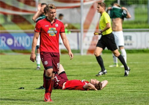 Enttäuschung bei Maximilian Probst nach dem Traunsteiner Abstieg.Foto Weitz