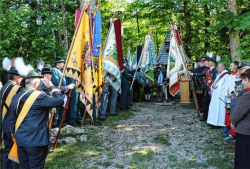 Feierstunde am Jahrtag der Veteranen in Sachrang.Foto reh
