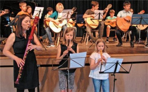 Gemeinsames Musizieren wird an der Musikschule besonders gepflegt.Foto re