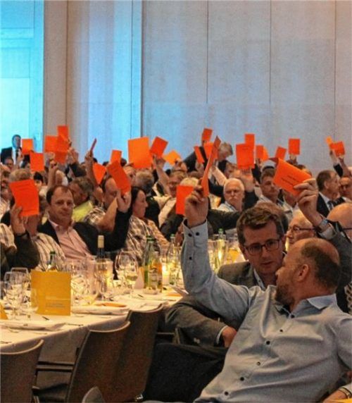 Gut besucht: die Vertreterversammlung.