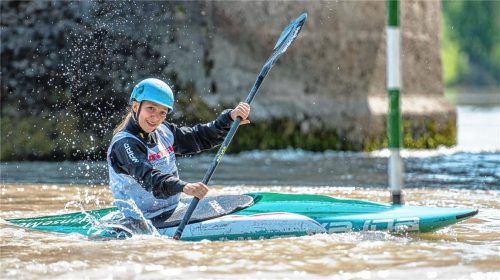 Hannah Cerweny vom KKR war beim Heimrennen auf dem Inn stets weit vorne platziert.