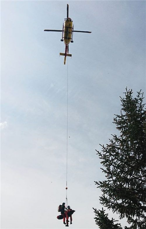 Hubschraubereinsatz nach Bergunfall