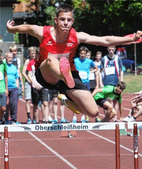 Lukas Neugebauer vom TSV Wasserburg gewann Bronze im Block Wurf der Jugend M15.