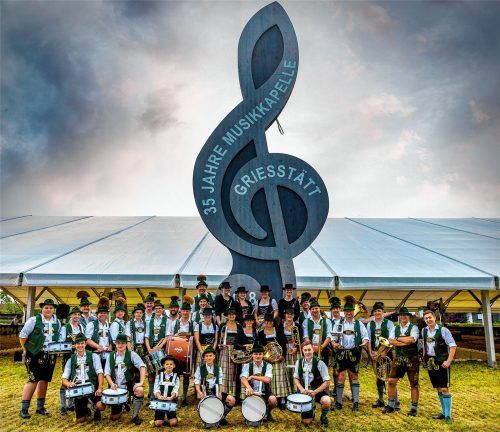 Musik, griabige Stimmung und gute Unterhaltung stehen für die Musikkapelle Griesstätt im Mittelpunkt. Das zeigt das 35. Jubiläum, das mit einem Musikfest vom 1. bis 11. Juni gefeiert wird. Foto kirchgraber