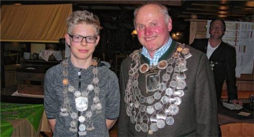 Neue Könige: Florian Griesl und Peter Rieder senior.Foto re