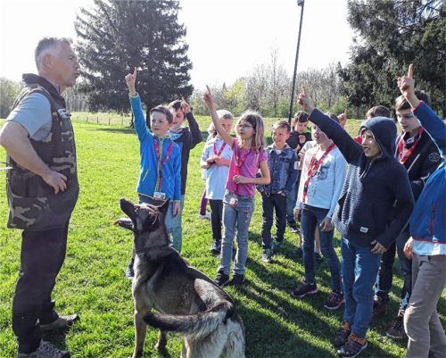 Richard Schwägerl faszinierte mit Hund Apollo die ZiS-Reporter. Foto re