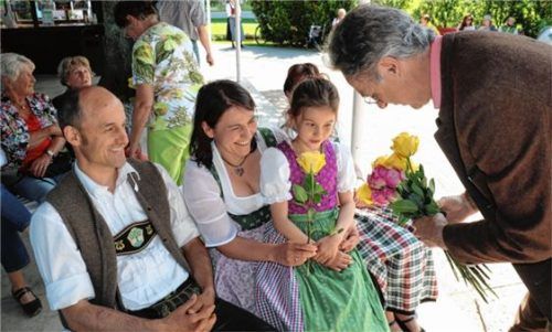 Schenkt man sich Rosen in Aschau