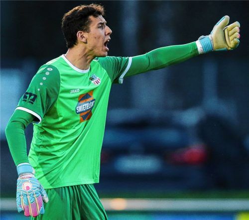 Traunsteins Torhüter Maximilian Tanzer will heute seinen Kasten sauberhalten.Foto Weitz