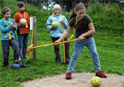 Wie beim echten Golf braucht es den richtigen Schwung.