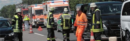 Zwei Auffahrunfälle auf der Autobahn sorgten für 16-Kilometer-Stau