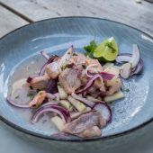 Leichte Sommerküche: Bayerisches Ceviche und Saltimbocca vom Weidekalb (4 Personen)