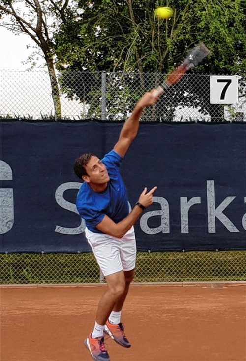 David Bergbauer ist bisher ungeschlagen in der Herren- 30-Landesliga.