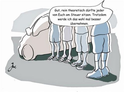Flip-Flops am Steuer sind laut Straßenverkehrsordnung zulässig, können aber bei einem Unfall zu Problemen mit der Versicherung führen.