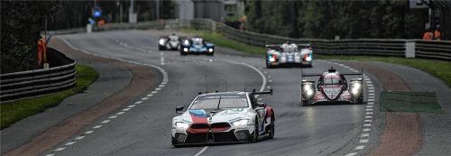 Lange Zeit vorne dabei: Martin Tomczyk und seine Mitfahrer auf dem BMW M8 GTE. Foto  BMW