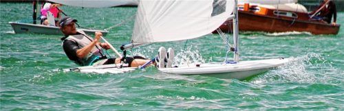 Laser in voller Gleitfahrt.Foto Niessen