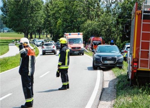 Motorradfahrer haben großes Glück