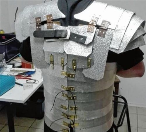 Nachbau einer alten Römerrüstung.