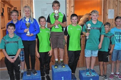 Siegerehrung bei den U14-Schützen.Foto Niessen
