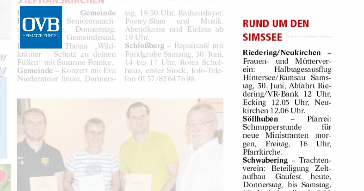 Rund Um Den Simssee Ovb Heimatzeitungen