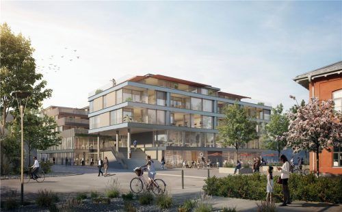 So soll sich der „Spinnereihof“ präsentieren. Werndl & Partner