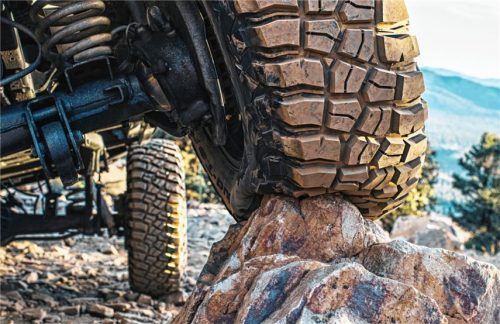 Speziell auf extreme Belastbarkeit und optimale Kraftübertragung entwickelt: der BF Goodrich Mud-Terrain T/A KM3. Foto Auto-Medienportal.Net/Michelin