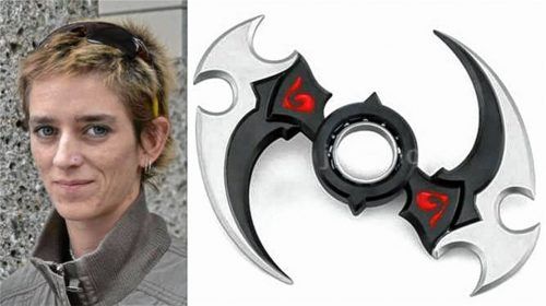 Verfahren wegen Geringfügigkeit eingestellt: Jenny Kühner bleibt eine Geldstrafe erspart. Der „Fidget-Spinner“ (rechts) war Stein des Anstoßes. Foto Kühner